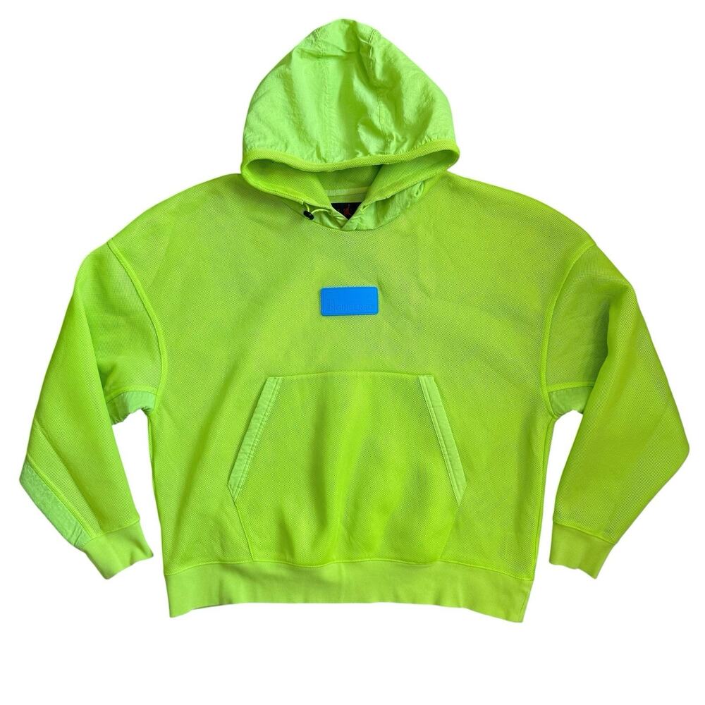 Jordan Hoodie XL Neon Green Yellow 23 Engineered Mesh Pullover Jumpman